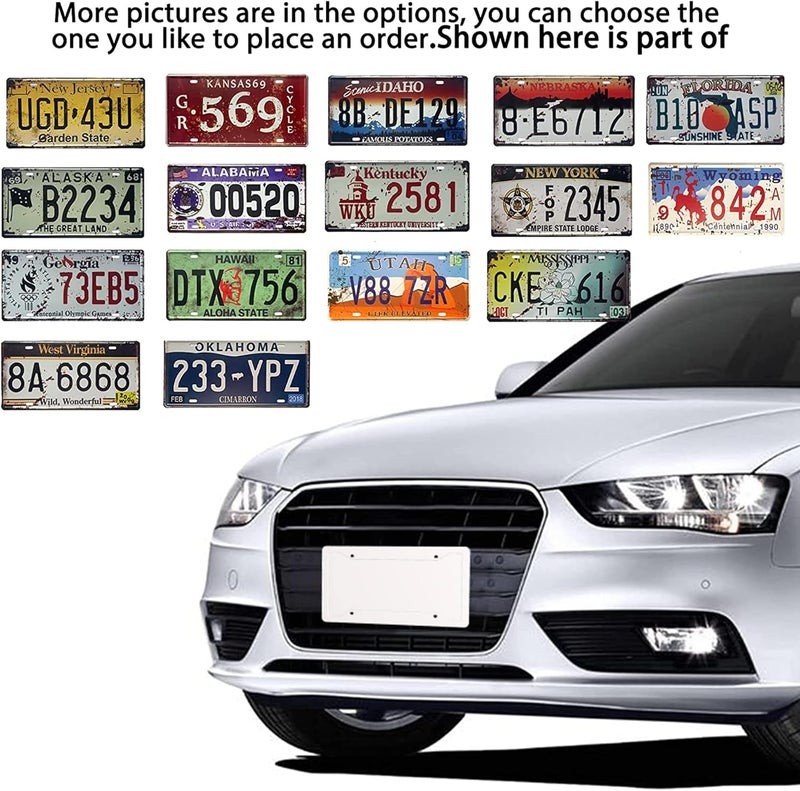 ROOKOPR North Carolina License Plate Aluminum Novelty Car Decor License Plates 12"x6" Front of Car Decorative Retro Rusty License Plate for Men Women Car-33 - Image 4